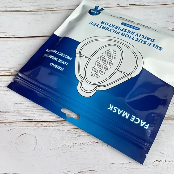 Custom 3 Sided Sealed Pouch With Aluminum Foil for Mask Packaging3