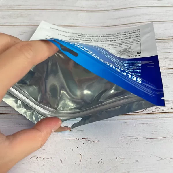 Custom 3 Sided Sealed Pouch With Aluminum Foil for Mask Packaging5