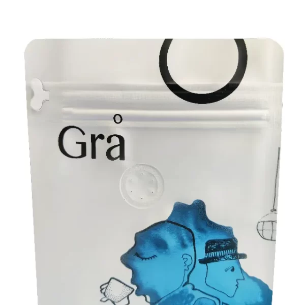 Custom Flat Coffee Pouch with Valve for Freshness5