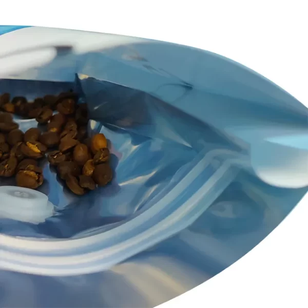 Custom Flat Coffee Pouch with Valve for Freshness6