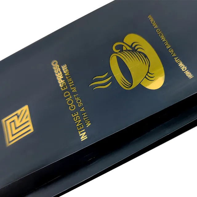 Custom Side Gusset Coffee Bags with Gold Stamping4