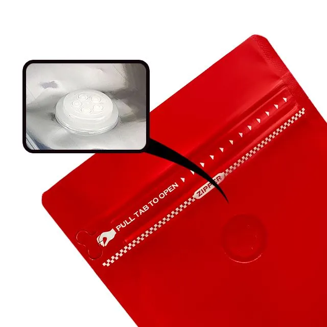 Coffee Packaging Bags Wholesale with Zipper and Valve2