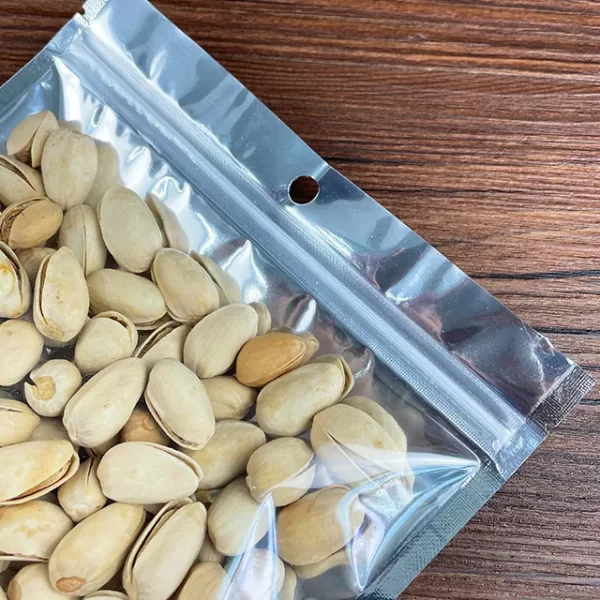 투명면이 있는 도매 알루미늄 호일 백 3면 씰 파우치 (2)