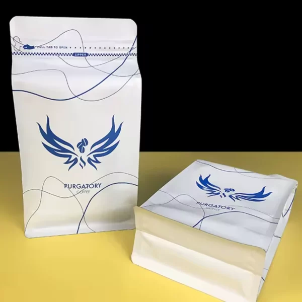 China Flat Bottom Coffee Pouch Custom1