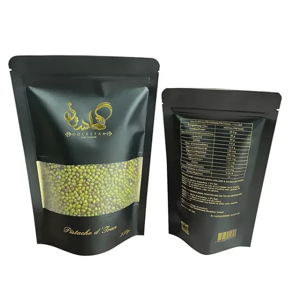 Пользовательские Stand up Pouch крафт-бумага пакет с окном6