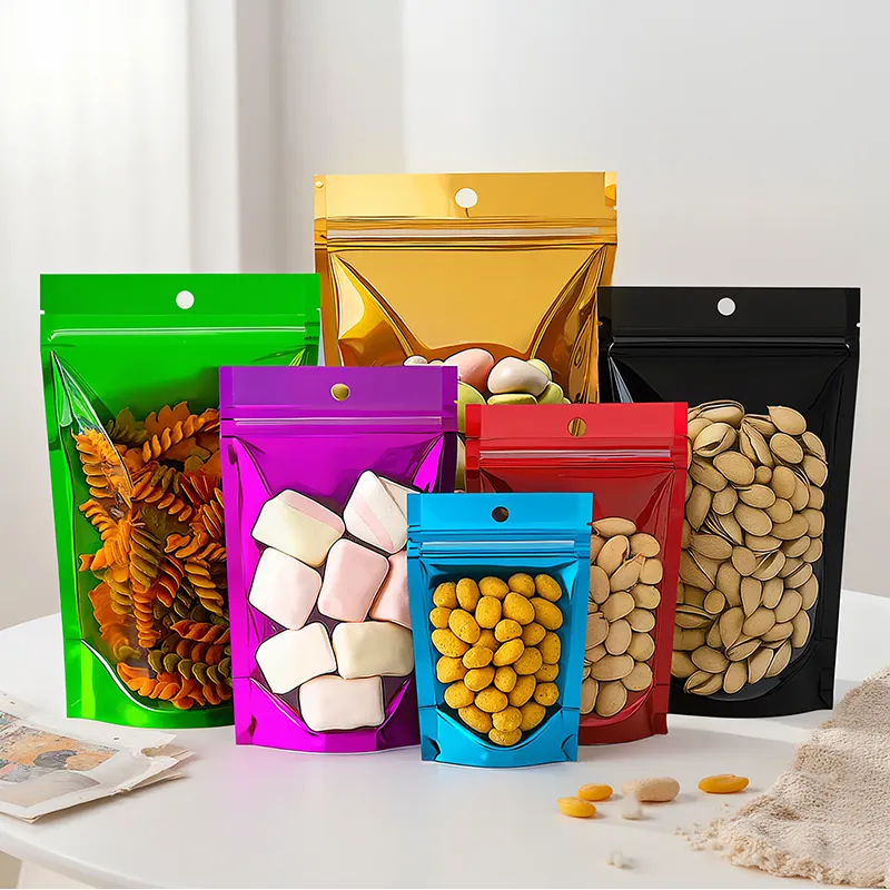 Wholesale Colorful Stand Up Pouches with Window