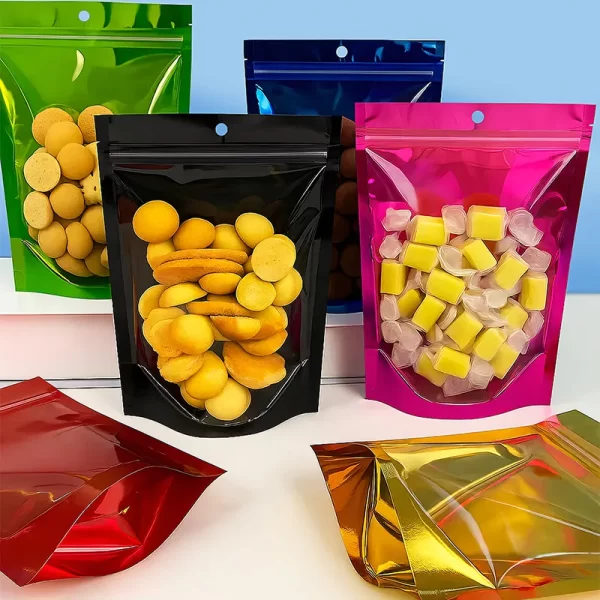 Wholesale Colorful Stand Up Pouches with Window