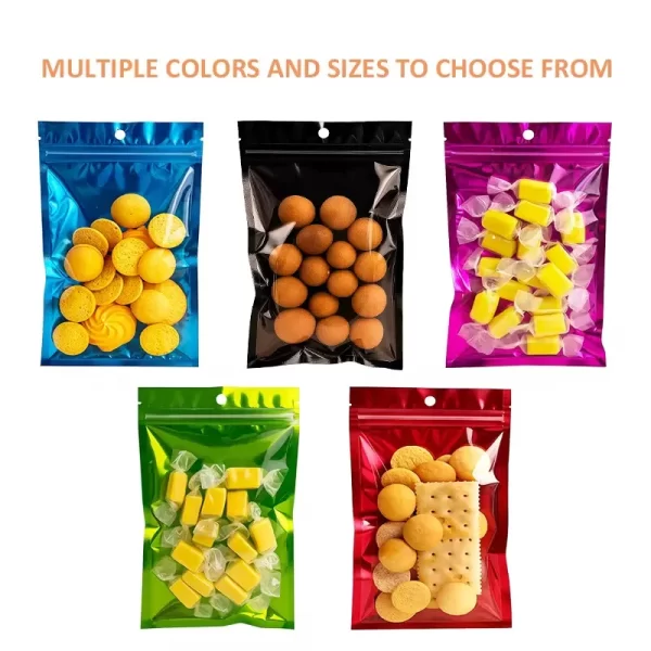 卸売-窓付きカラフルな3面密封ポーチ-7