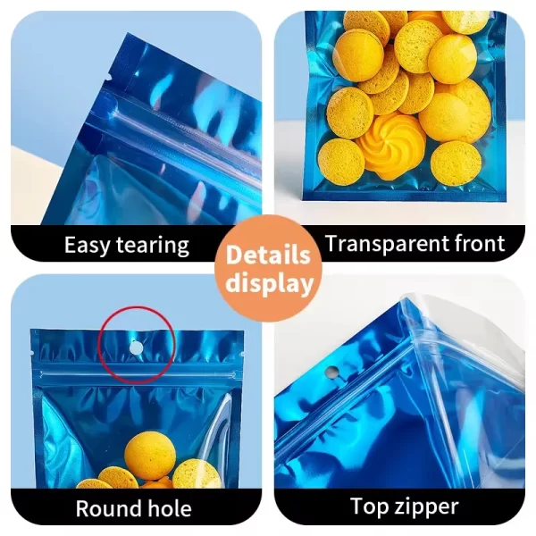 卸売-窓付きカラフルな3面密封ポーチ-9