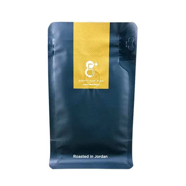 Custom Eight sided sealed coffee bag with Zipper And Valve-1