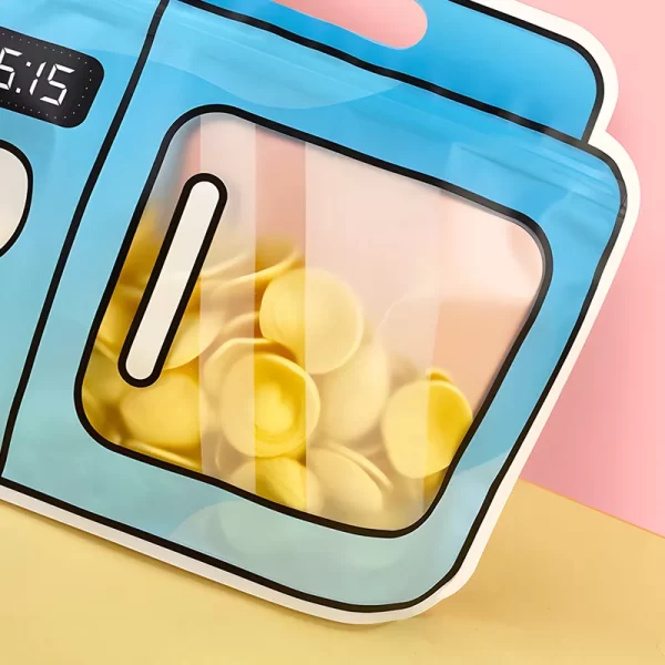 Wholesale Microwave-Shaped Stand Up Pouch Food Storage Bags Transparent Window