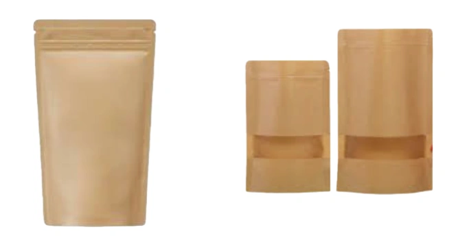 Window vs. Solid Kraft Paper Pouches